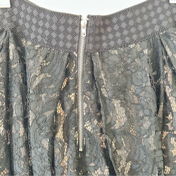 Ina Black Lace Nude Lining‎ Crinoline Full Skirt - Picture 4 of 9